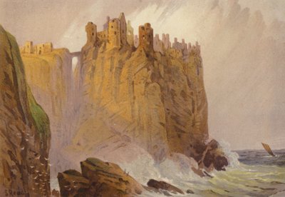 Kuzey İrlanda, Dunluce Kalesi (renkli taş) by Samuel Read