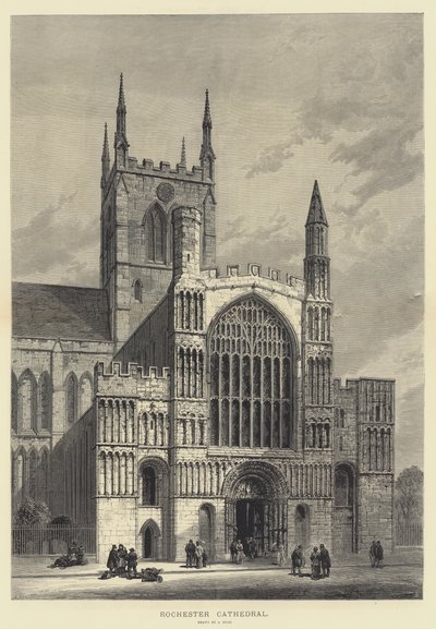 Rochester Katedrali (gravür) by Samuel Read