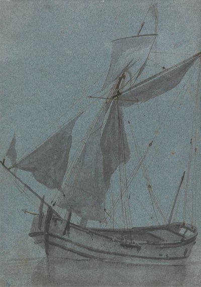 Bir Kıyı Mavnası by Samuel Scott