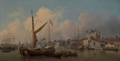 Majestelerinin Doğum Günü'nde Tahmin Edilen Londra Kulesi'nden Bir Görünüm by Samuel Scott