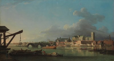 Westminster Köprüsü Binası. by Samuel Scott