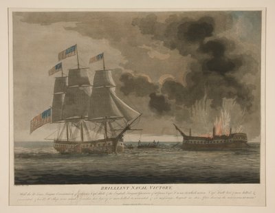 Parlak Deniz Zaferi, Anayasa ve Guerrière by Samuel Seymour