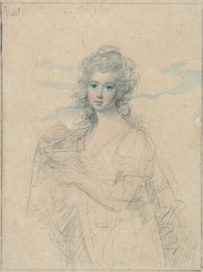 Psyche Olarak Genç Bir Kadının Portresi by Samuel Shelley