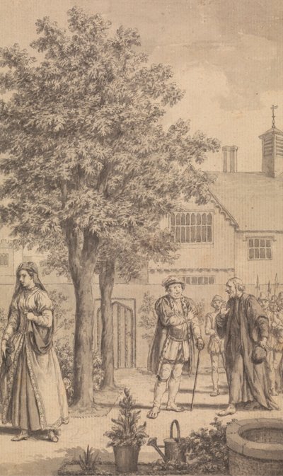 Catherine Parr, Henry VIII ve Piskopos Gardner by Samuel Wale