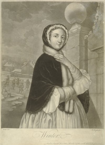 Kış (mezzotint) by Samuel Wale