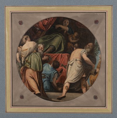 Tavan yuvarlaklığı (kağıt üzerinde yağlı boya) by Samuel Woodforde