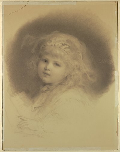 genç bir kızın portresi by Samuel Worcester Rowse