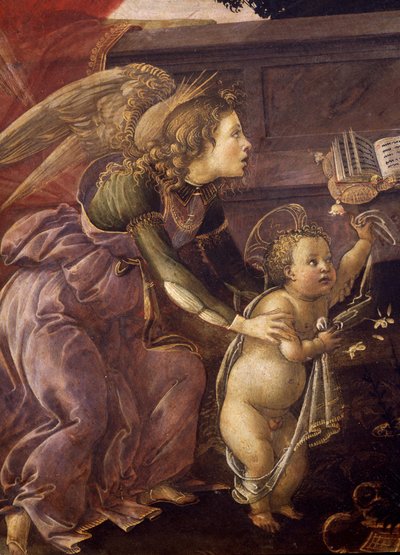 Madonna ve Üç Melekli Çocuk (Madonna del Padiglione), Mesih