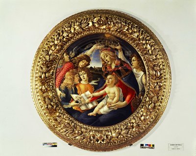 Magnificat Madonna ve beş melek (tondo) - 1481-1483 by Sandro Botticelli