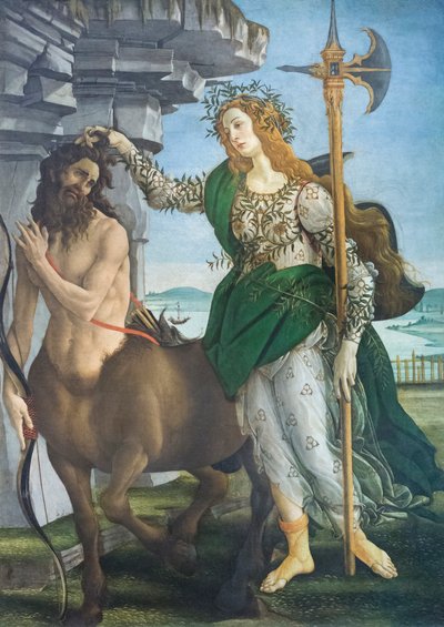 Pallas ve centaur by Sandro Botticelli
