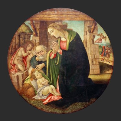 Çocuğun John ile hayranlığı by Sandro Botticelli