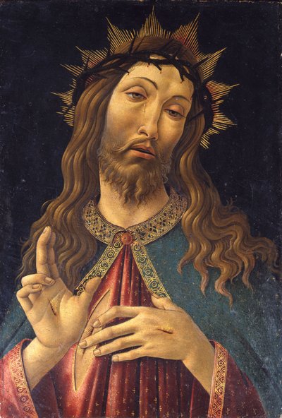 Dikenlerle Taçlandırılan İsa, c. 1500 by Sandro Botticelli
