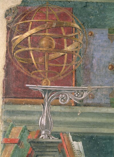 St.Augustine'den bir armillary küreyi gösteren çalışmasında detay (ayrıca bkz. 44371) by Sandro Botticelli