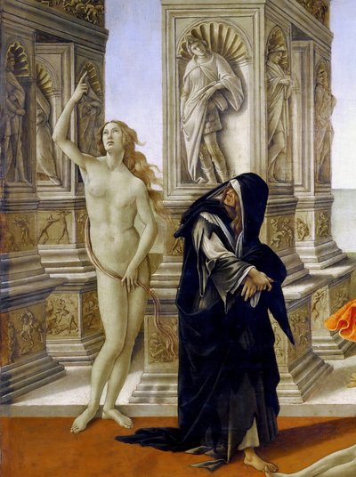 iftira, detay by Sandro Botticelli