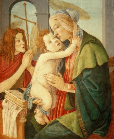 Çocuklu Madonna ve Johannesknaben by Sandro Botticelli