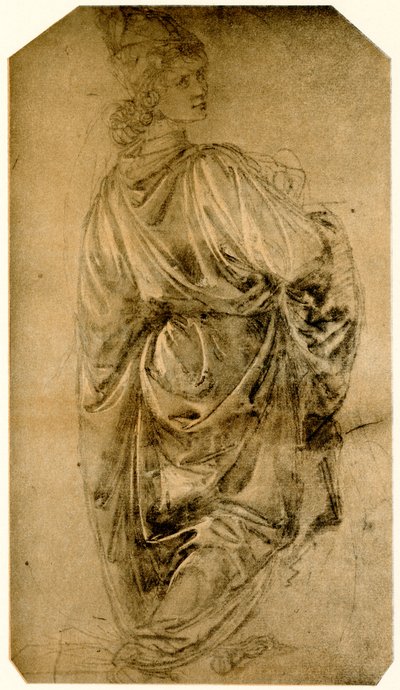 Genç bir adamın çalışması by Sandro Botticelli