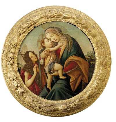Genç Aziz Vaftizci Yahya ile Madonna ve Çocuk by Sandro Botticelli