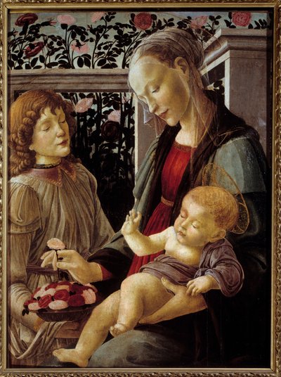 Bakire ve Çocuk İsa Tablosu Alessandro di Mariano dei Filipepi dit Sandro Botticelli tarafından by Sandro Botticelli