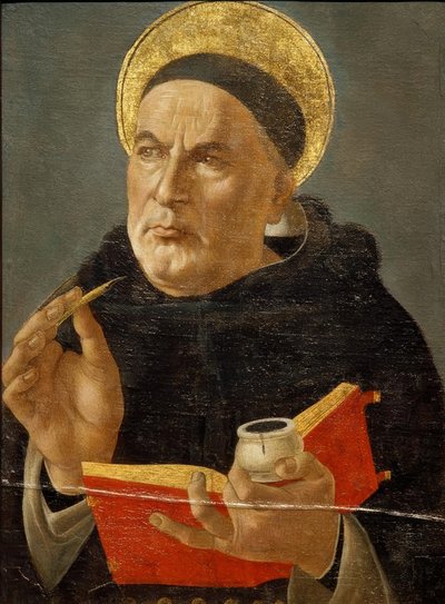 Thomas Aquinas. by Sandro Botticelli