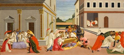 Aziz Zenobius'un Üç Mucizesi, M.Ö. 1500. by Sandro Botticelli