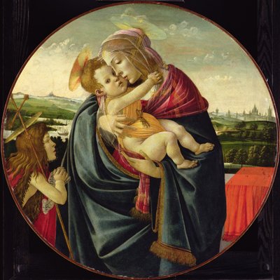 Vaftizci Yahya ile Bakire ve Çocuk, c.1490 by Sandro Botticelli