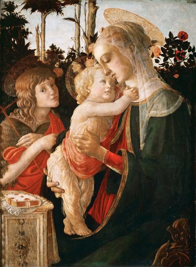 Vaftizci Yahya ile Madonna ve Çocuk by Sandro Botticelli and workshop