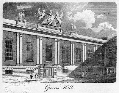 Marketler Salonu, Londra Şehri, 1811. by Sands