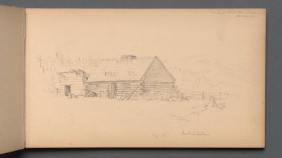 Eskiz defteri, sayfa 14: Berlin Şelalesi 2 Eylül 1859. by Sanford Robinson Gifford