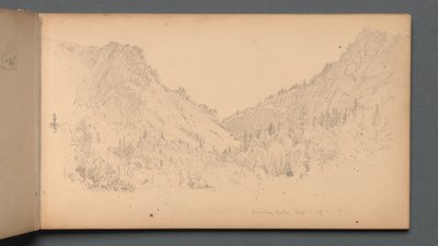 Eskiz defteri, sayfa 18: "Dixville Notch, 4 Eylül 89" by Sanford Robinson Gifford