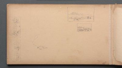 Sketchbook, sayfa 37: Maine Landscape Vignittes, 1859. by Sanford Robinson Gifford