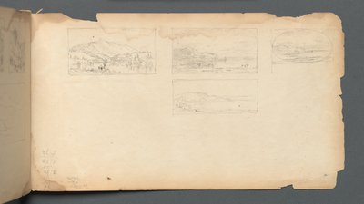 Eskiz defteri, sayfa 40: Maine Manzarası by Sanford Robinson Gifford