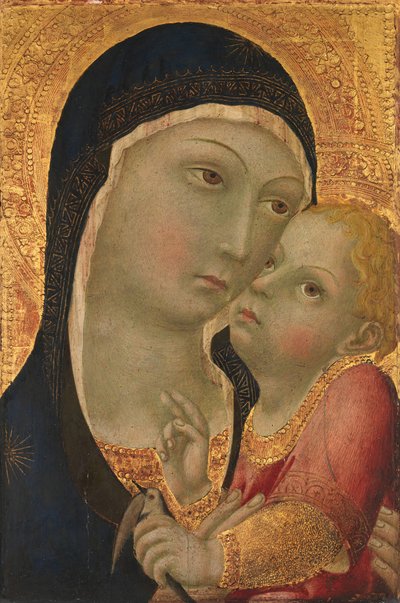 Madonna ve Çocuk, yaklaşık 1450. by Sano di Pietro