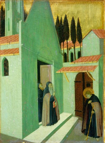 Aziz Anthony Manastırından Ayrılırken, c. 14301435 by Sano di Pietro