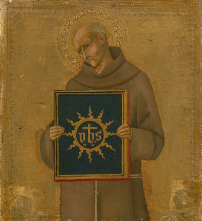 Aziz Bernardino, 1450-60. by Sano di Pietro