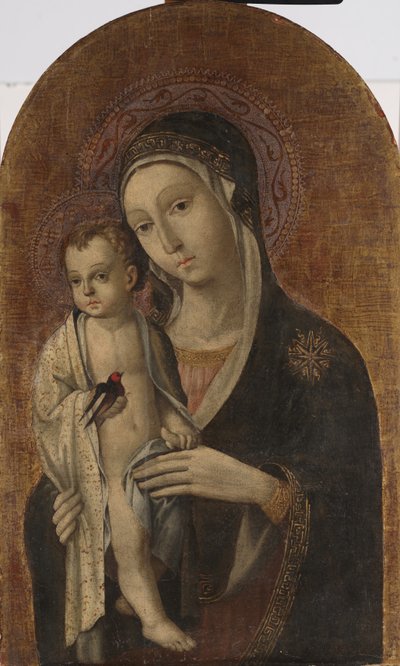 Madonna ve Çocuk (panelde öfke) by Sano di also Ansano di Pietro di Mencio Pietro
