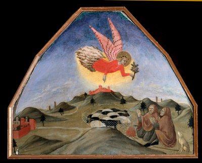 Çobanlara Müjde - Resim by Sano di also Ansano di Pietro di Mencio Pietro