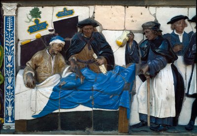 Yedi Merhamet Eseri, hastalara ve sakatlara yardım by Santi (attr.to) Buglioni