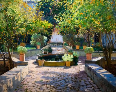 Portakal Ağaçları Mahkemesi by Santiago Rusinol i Prats