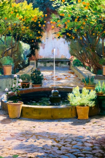 Portakal Ağaçları Mahkemesi by Santiago Rusinol i Prats