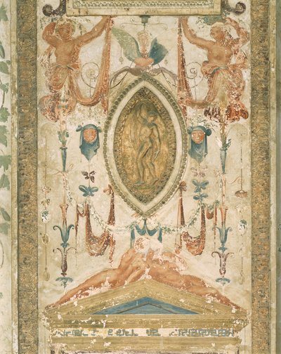 Grotesk süslemeli pilaster by Sanzio of Urbino (workshop) Raphael