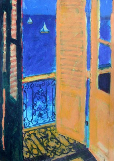 Dinard (tuval üzerine akrilik) by Sara Hayward