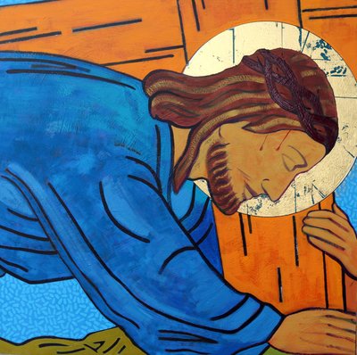 İsa çarmıhın altına düşer by Sara Hayward