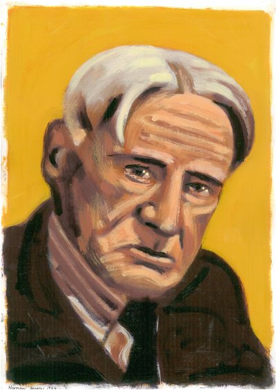 Norman Douglas, 2008 (kağıt üzerinde yağlı boya) by Sara Hayward