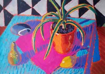 Natürmort # 38, 2024 (kağıt üzerine akrilik) by Sara Hayward