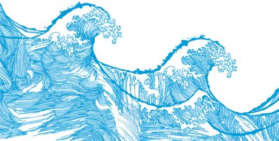 Kanagawa Dalgası, 2009 (Ji Gita l) by Sarah Hough