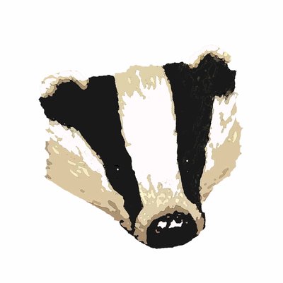 Badger,2018,(dijital çizim) by Sarah Thompson Engels