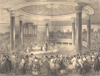 Amerikan Sanat Birliği Ödüllerinin Dağıtımı, Tabernacle, Broadway, 24 Aralık 1..., 1847 by Sarony and Co