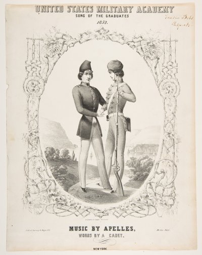 Amerika Birleşik Devletleri Askeri Akademisi: Mezunların Şarkısı, 1852. by Sarony and Co