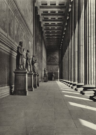 Berlin: Altes Müzesi; Eski Müze (s/b fotoğraf) by Sasha Stone