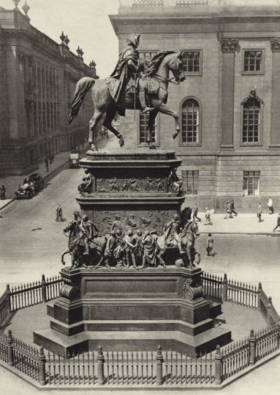 Berlin: Büyük Frederick Anıtı; Büyük Frederick Anıtı (s/b fotoğraf) by Sasha Stone